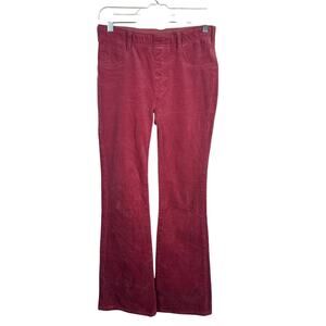 Pilcro The Pull On Icon Pink Micro Corduroy Bootcut Pants Size 27/4